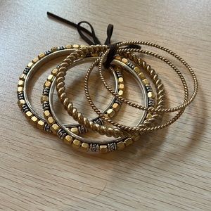 Set of gold bangles